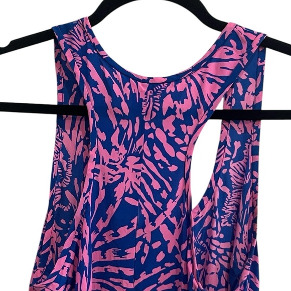 Lilly Pulitzer Betty Rollin in the Grass 100% silk dress Size M - Picture 6 of 10